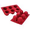 Image de Silikomart 26.100.63.0063 SF100 Moule Forme Pandoro Taille Mini 6 Cavités Silicone Doré en occasion ou reconditionné