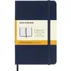 Image de Carnet classique format de poche ligné Couverture rigide Bleu Saphir