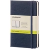 Image de Carnet classique format de poche à pages blanches couverture rigide Bleu