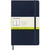 Image de Carnet classique à pages blanches grand format Couverture rigide Bleu Saphir