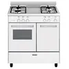 Image de Alpha GA85PMWH - Cuisinière - pose libre - largeur : 80 cm - profondeur : 54.5 cm - hauteur : 83.5 cm - Blanc/inox