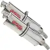 Image de Silencieux Double GPR A.14.TRI Acier Inoxydable Poli - Echappement moto GPR