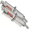 Image de Silencieux Double GPR D.15.TRI Acier Inoxydable Poli - Echappement moto GPR