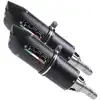 Image de Silencieux Double GPR D.26BIS.FUNE Noir Mat - Echappement moto GPR