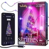 Image de Twinkly Strings USB-C Pearls 200 LED, Guirlande Lumineuse en Forme de Perle, Fil LED Multicolore RGB, Lumières Saint-Valentin, Compatible avec Alexa, Google Home, Alimentation USB C, Fil Vert, 12m en occasion ou reconditionné