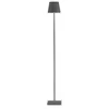 Image de Zafferano, Lampada Poldina L, Lampadaire Rechargeable et Sans Fil avec Contrôle Tactile, Convient pour le Salon et l'Extérieur, Dimmer 2200-3000 K, Hauteur Réglable 52-122 cm, Couleur Gris Foncé en occasion ou reconditionné