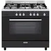 Image de GE960CMBK2 - Cuisinière - pose libre - largeur : 90 cm - profondeur : 60 cm - hauteur : 91 cm - avec système auto-nettoyant - classe A - noir