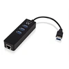 Image de Ewent EW1140 - Adaptateur réseau - USB 3.1 - Gigabit Ethernet x 1 + USB 3.1 x 3 - noir
