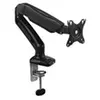 Image de Ewent EW1515 - Kit de montage - bras réglable - pour moniteur - plastique, aluminium, acier - noir - Taille d'écran : 13"-27" - pinces montables,