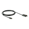 Image de Ewent EW9824 - Câble adaptateur - 24 pin USB-C mâle pour HDMI mâle - 2 m - blindé - noir - support 4K60Hz (4096 x 2160)