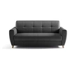 Image de canapé convertible express 3 places sky - tissu anthracite - 192 x 100 x 88 cm