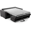 Image de Canapé convertible MAD IN ITALY Marius 3 places tissu anthracite 140x190