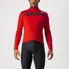 Image de Castelli - Puro 3 Jersey FZ - Maillot vélo manches longues homme Red / Black Reflex - S