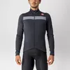 Image de Castelli - Puro 3 Jersey FZ - Maillot vélo manches longues homme Light Black / Silver Reflex - S
