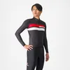 Image de Castelli - Lineare Jersey - Maillot vélo homme Light Black / Red Cts / White - M