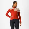 Image de Castelli - Unlimited W Thermal 2 Jersey - Maillot vélo femme Red Ochre / Silver Moon - S