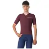Image de Maillot Castelli Premio Evo Manches Courtes Rouge Bordeaux, Taille S