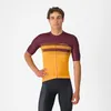 Image de Castelli - Simbolo Jersey - Maillot vélo manches courtes homme Vivid Orange / Deep Bordeaux - XXL