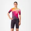Image de Castelli - Free Sanremo 3 W Suit Short Sleeve - Trifonction femme Dark Night Shade / Vivid Orange- - S