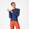 Image de Castelli - Espresso 2 Long Sleeve Jersey - Maillot vélo femme Belgian Blue - S