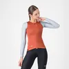 Image de Castelli - Corretto Long Sleeve Jersey - Maillot vélo femme Paprika / Winter Sky - S