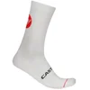 Image de Chaussettes Castelli Entrata 18 Blanc, Taille L/XL