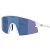 Image de Bliz - P006 Cat 3 - Lunettes vélo Matte White - Smoke W Blue Multi Cat 3