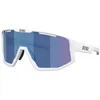 Image de Bliz - Fusion Cat 3 - Lunettes vélo Matte White - Smoke W Blue Multi Cat 3