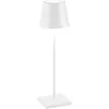 Image de Zafferano, Poldina Pro, Lampe de Table Rechargeable et Sans Fil avec Contrôle Tactile, Utilisable également comme Lampe d'Extérieur, Dimmer 2200-3000 K, Hauteur 38 cm, Couleur Blanc en occasion ou reconditionné