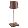Image de Zafferano, Poldina Pro Mini, Lampe de Table Rechargeable et Sans Fil avec Contrôle Tactile, Utilisable également comme Lampe d'Extérieur, Dimmer 2200-3000 K, Hauteur 30 cm, Couleur Corten en occasion ou reconditionné