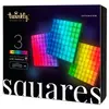 Image de Squares Extensions - Panneaux LED Contrôlés par Application avec 64 Pixels RVB (16 Millions de Couleurs). Noir. 3 Tuiles d'Extension, Fonctionnent