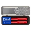 Image de Coffret boîte métallique Kaweco Stylo plume et Stylo bille avec cartouches d'encre Rouge