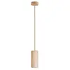 Image de Creative Cables Suspension Avec Abat-jour En Bois Pour Spot E27 Sans Ampoule