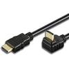 Image de TECHly - Câble HDMI avec Ethernet - HDMI mâle incliné pour HDMI mâle droit - 5 m - noir - incliné