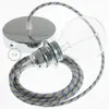 Image de Creative Cables Lampe Suspendue Pendel Pour Abat-jour Rd55 Stripes Diy 1 M