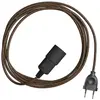 Image de Creative Cables Suspension Snake Zig-zag Avec Cordon En Toile. Effet Zigzag Et Prise à Deux Broches 3 M