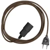 Image de Creative Cables Suspension Snake Zig-zag Avec Cordon En Toile. Effet Zig-zag Et Prise à 2 Broches 5 M One Size
