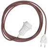 Image de Creative Cables Abat-jour Snake Zig-zag-lampe à Brancher Avec Cordon En Tissu Zigzag Et Prise à Deux Broches 3 M One Size