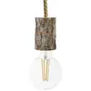 Image de Creative Cables Lampe Suspendue Avec Ampoule Nautical Cable Xl Tree Bark 1.2 M