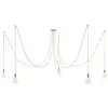 Image de Creative Cables Suspension Luminaire Spider 5 Falls With Light Bulb
