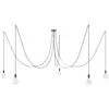 Image de Creative Cables Suspension Luminaire Spider 5 Falls With Light Bulb