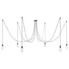 Image de Creative Cables Suspension Luminaire Spider 6 Falls With Light Bulb