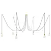 Image de Creative Cables Suspension Luminaire Spider 6 Falls With Light Bulb