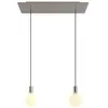 Image de Creative Cables Suspension Luminaire Rectangular Rose-one Xxl 2 Falls With Bulbs
