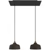 Image de Creative Cables Suspension Luminaire Rectangular Rose-one Xxl Coppa 2 Falls With Bulbs