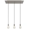 Image de Creative Cables Suspension Luminaire Rectangular Rose-one Xxl 3 Falls With Bulbs