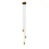 Image de Creative Cables Suspension Luminaire Multiple 3 Falls With Light Bulb