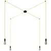 Image de Creative Cables Suspension Luminaire Spider 4 Falls With Light Bulb