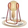 Image de Creative Cables Lampe En Bois Taché Avec Ampoule One Size