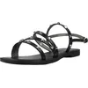 Image de Geox Femme D Maddalusiac H Sandales Plates, Noir, 36 EU en occasion ou reconditionné